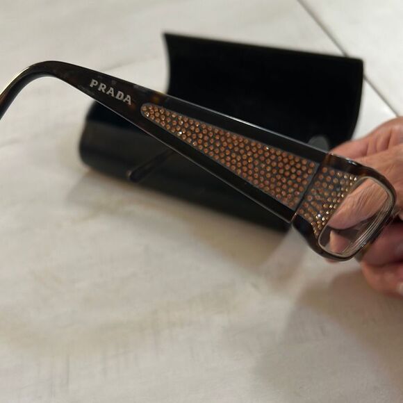 PRADA Eyeglass Frames W/Case - Picture 4 of 12